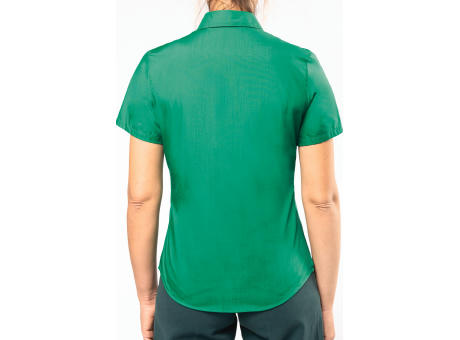 Camisa popelina de polialgodón manga corta de fácil cuidado mujer