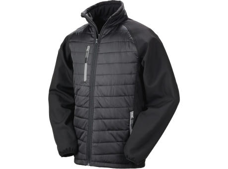Chaqueta Softshell Black Compass acolchada reciclada