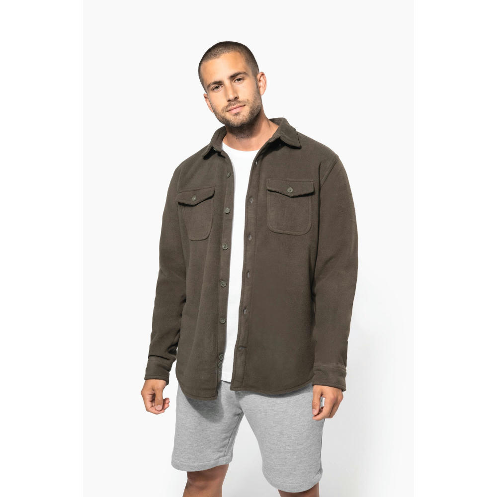 Sobrecamisa polar con forro de sherpa