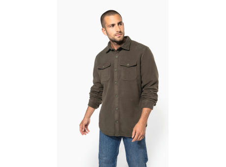 Sobrecamisa polar con forro de sherpa