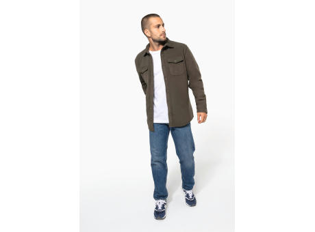 Sobrecamisa polar con forro de sherpa