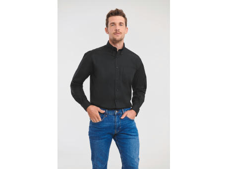 Camisa Oxford manga larga hombre