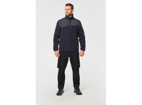 Chaqueta polar con mangas amovibles hombre