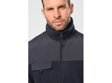 Chaqueta polar con mangas amovibles hombre