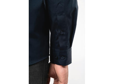 Camisa cuello mao  manga larga hombre