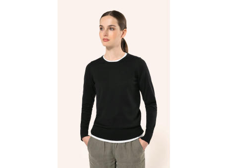 Jersey Supima® cuello redondo mujer
