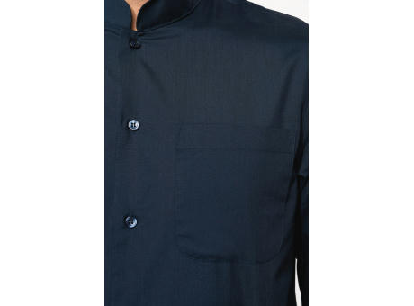 Camisa cuello mao  manga larga hombre