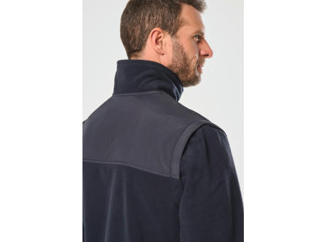 Chaqueta polar con mangas amovibles hombre