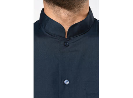 Camisa cuello mao  manga larga hombre