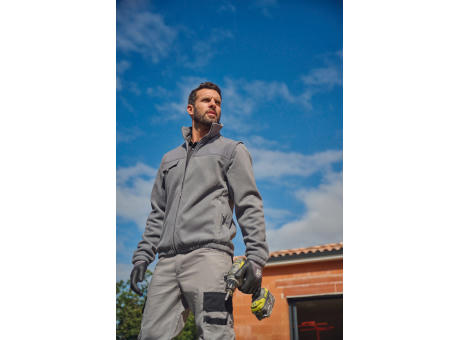 Chaqueta polar con mangas amovibles hombre