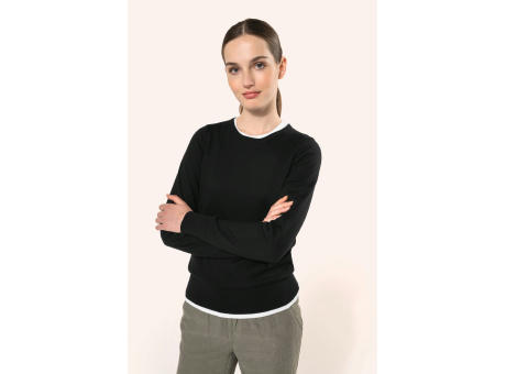 Jersey Supima® cuello redondo mujer