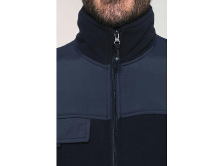 Chaqueta polar con mangas amovibles hombre