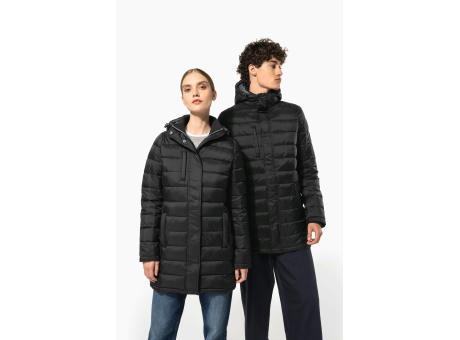 Parka ligera acolchada con capucha para mujer