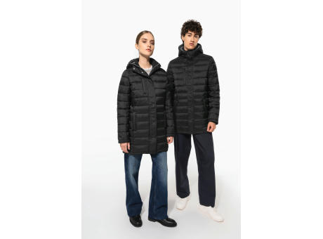 Parka ligera acolchada con capucha para mujer