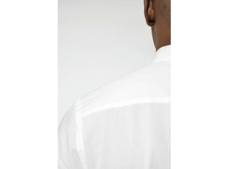Camisa cuello mao  manga larga hombre