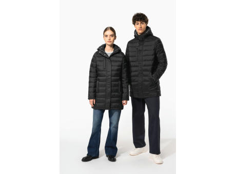 Parka ligera acolchada con capucha para mujer