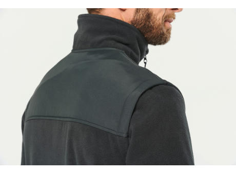 Chaqueta polar con mangas amovibles hombre