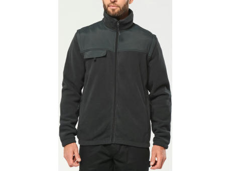 Chaqueta polar con mangas amovibles hombre