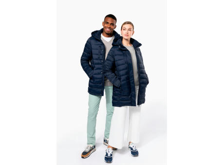 Parka ligera acolchada con capucha para mujer