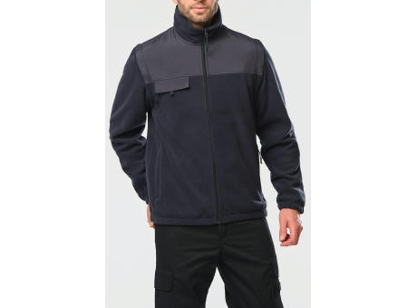 Chaqueta polar con mangas amovibles hombre