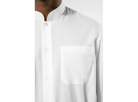 Camisa cuello mao  manga larga hombre
