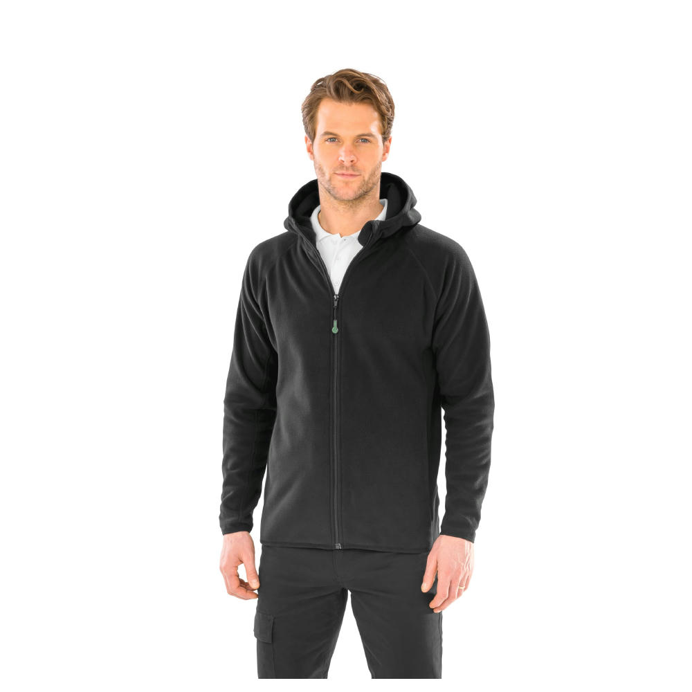 Chaqueta capucha micropolar - Material reciclado