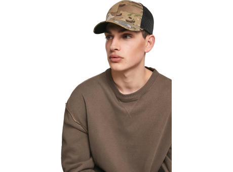Gorra trucker retro multicam