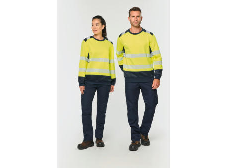 Sudadera de seguridad reciclada cuello redondo unisex