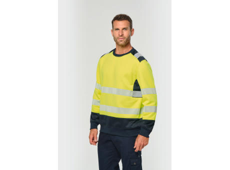 Sudadera de seguridad reciclada cuello redondo unisex