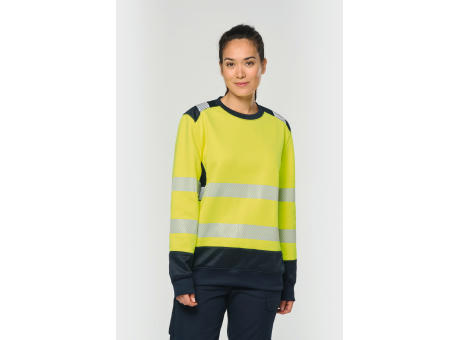 Sudadera de seguridad reciclada cuello redondo unisex