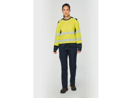 Sudadera de seguridad reciclada cuello redondo unisex