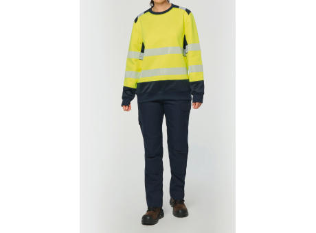 Sudadera de seguridad reciclada cuello redondo unisex