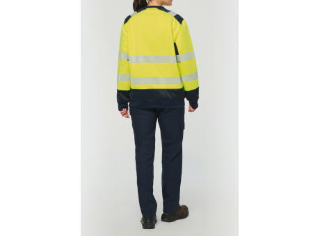 Sudadera de seguridad reciclada cuello redondo unisex