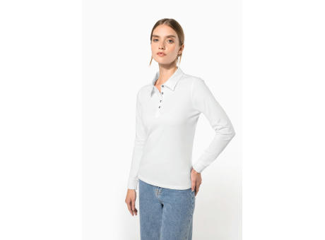 Polo jersey manga larga mujer