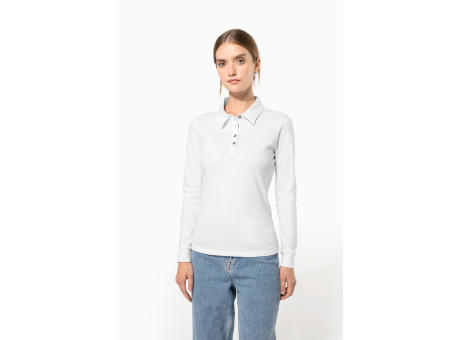 Polo jersey manga larga mujer