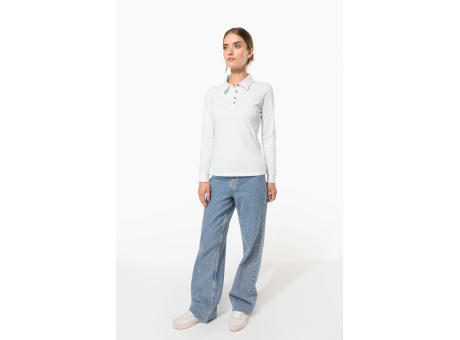 Polo jersey manga larga mujer
