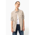 Camisa Safari manga larga mujer 