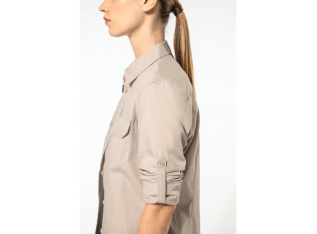 Camisa Safari manga larga mujer 