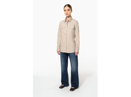 Camisa Safari manga larga mujer 