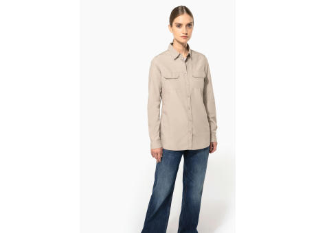 Camisa Safari manga larga mujer 