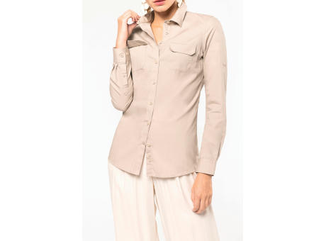 Camisa Safari manga larga mujer 