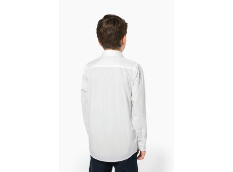 Camisa popelina manga larga niños