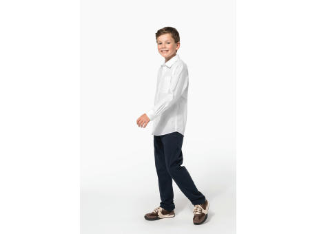 Camisa popelina manga larga niños