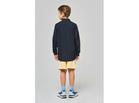 Camisa popelina manga larga niños