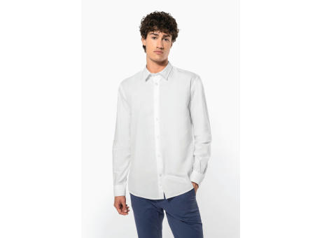 Camisa oxford de manga larga hombre