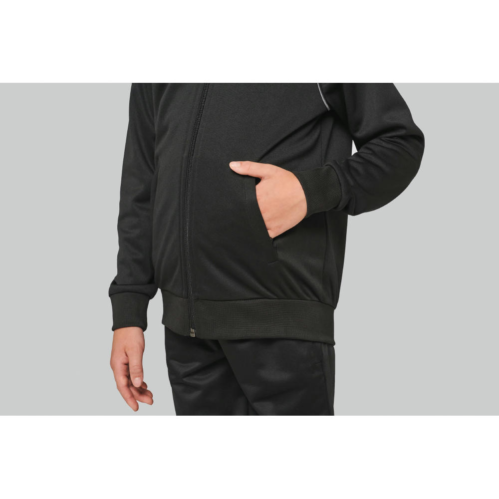 Chaqueta de CHÁNDAL con cremallera y ribete niños