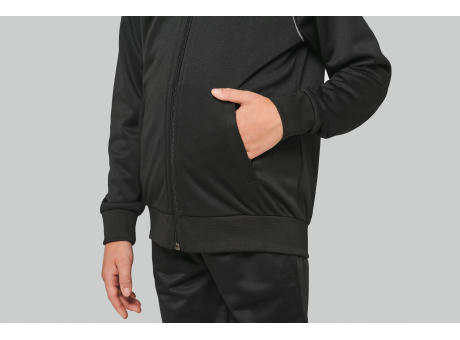 Chaqueta de CHÁNDAL con cremallera y ribete niños