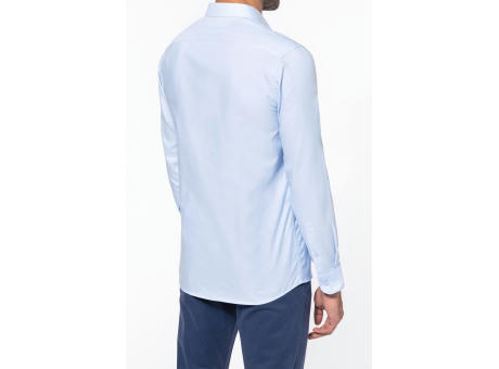 Camisa oxford de manga larga hombre