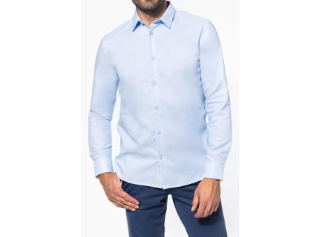 Camisa oxford de manga larga hombre