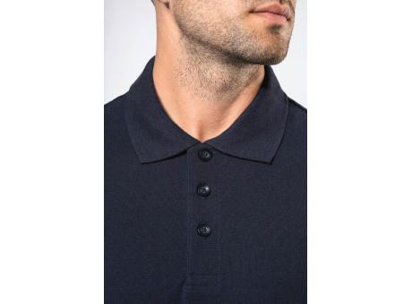 Polo de punto piqué manga corta bicolor hombre
